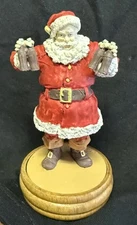 1989 Willitts Galleries Coca-Cola Santa Claus Figurine Carrying Bottles- #36037 