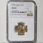 2026 American Eagle $10 Gold Coin NGC MS 69 1/4 oz .9167 Fine U.S. Mint