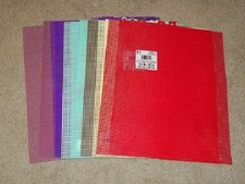 NEW 14 Plastic Canvas Sheets 7 Mesh Count  10.5" X 13.5" Multi-Color NEW