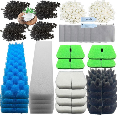 42 Packs 406/407 Canister Filter Replacements Compatible with Fluval 406/407 Aqu