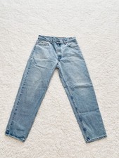 VINTAGE 90 s Levi s 550 Light Wash Jeans Mens Red Tab Relaxed Fit Tapered Leg