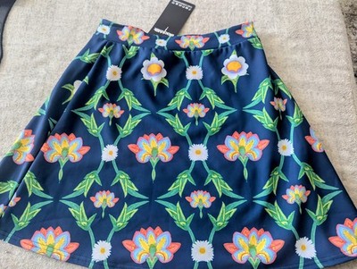 BlackMilk Classic Floral Print A-Line Skirt Size S Small NEW WITH TAGS NWT RARE