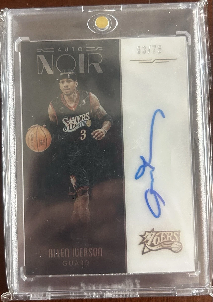その他 2016-17 panini Noir Allen Iverson /75 Allen Iverson Basketball 2016-17 Season Sports Trading Cards