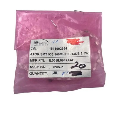 [20 Pcs] IL05BL0947AAE ATOR SMT 935-960MHZ IL-13DB 2.5W