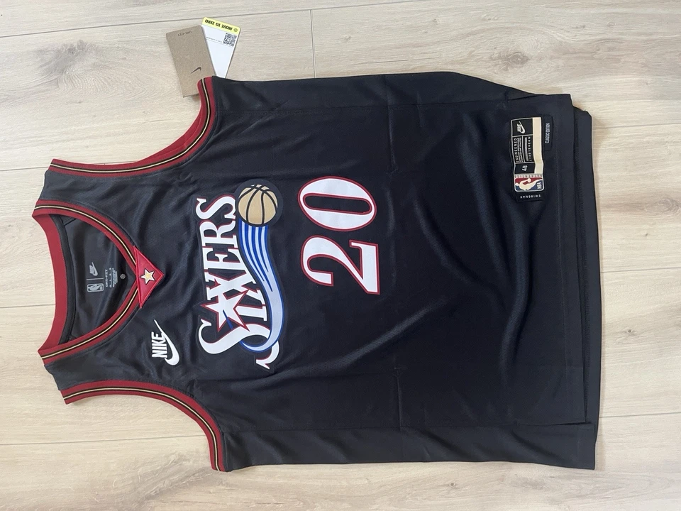 Jared McCain Philadelphia Sixers Retro Jersey Black - Image 2 of 2
