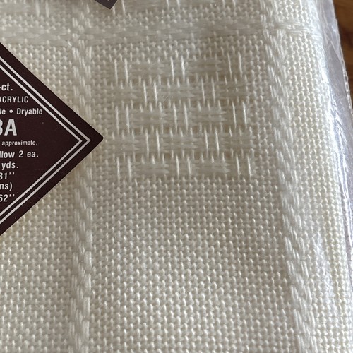 Vintage Zweigart #14 Alba Afghan Cloth 55” X 62” Cream Cross Stitch Fabric 14 Ct - Picture 4 of 11