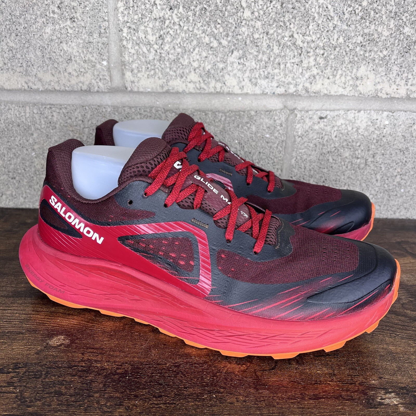 Scarpe da Trail Running Salomon Uomo 10.5 Glide Max TR L473173 Rosso Sneakers