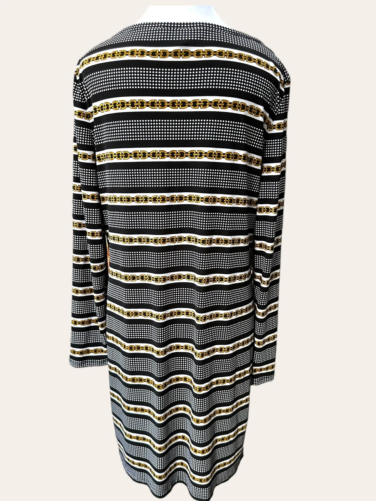 Abito Michael Kors taglia L equitazione modesto carriera artistica vestibilità ampia collo alto