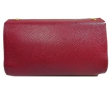 Authentic HERMES Caro PM Pouch Serie Leather #4055