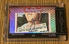 Jim Kaat 2013 Tristar Signa Cuts AUTO Autograph #1/1 - New York Yankees/Phillies