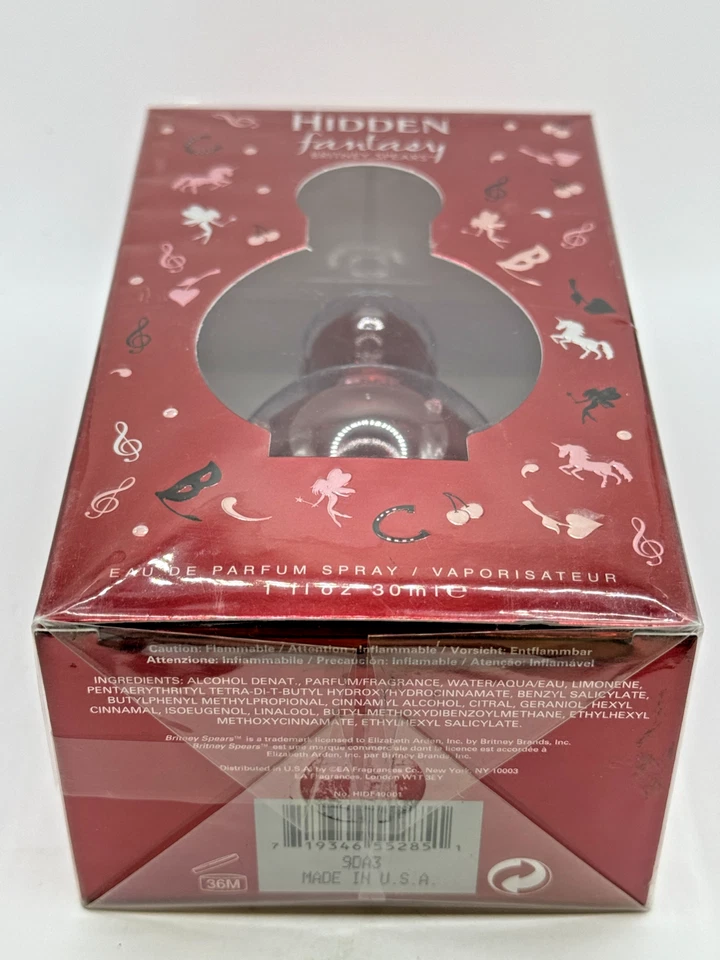 HIDDEN FANTASY BY BRITNEY SPEARS 30 毫升淡香水喷雾(全新带盒和密封) — 第 3/4 张图片