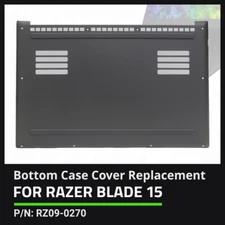 Razer Blade 15 RZ09-0270 Bottom Case Cover Replacement Part - Black | OEM