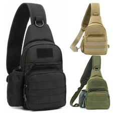 Tactical Sling Crossbody Military Shoulder Backpack Molle EDC Assault Range Bags