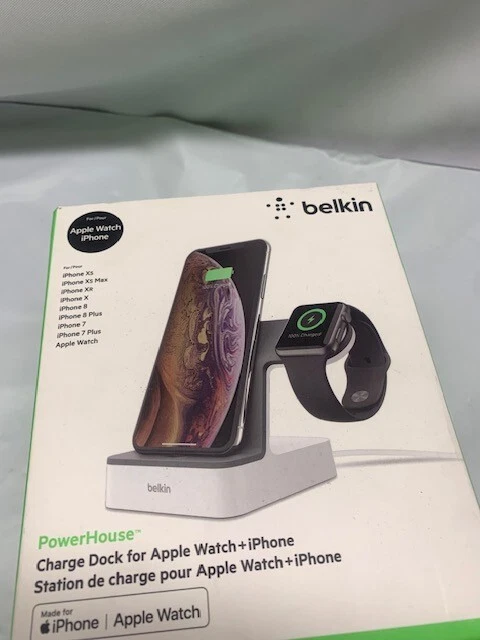 Belkin PowerHouse Charge Dock For Apple Watch & iPhone, Elegant Docking System - Image 2 of 4