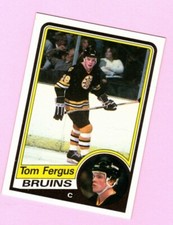 1984-85 Topps Tom Fergus #3 Boston Bruins
