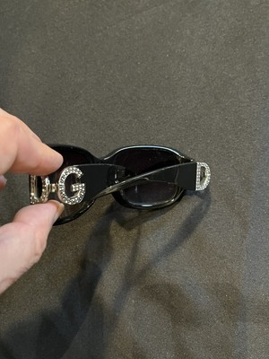 Black Rhinestone Authentic Dolce & Gabbana Re-Edition Sunglasses Re-Edition sunglasses in Black for Women | Dolce&Gabbana® US main image 4