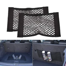 2X Car Trunk Boot Cargo Net Storage Organiser Rear Seat Cargo Mesh Bag Universal