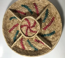 Woven Christmas Candy Dish￼