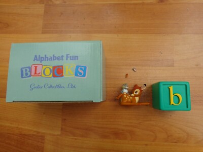 Grolier Disney Alphabet Spaß Block Sammlung - B Für Bambi Figur Beschädigt