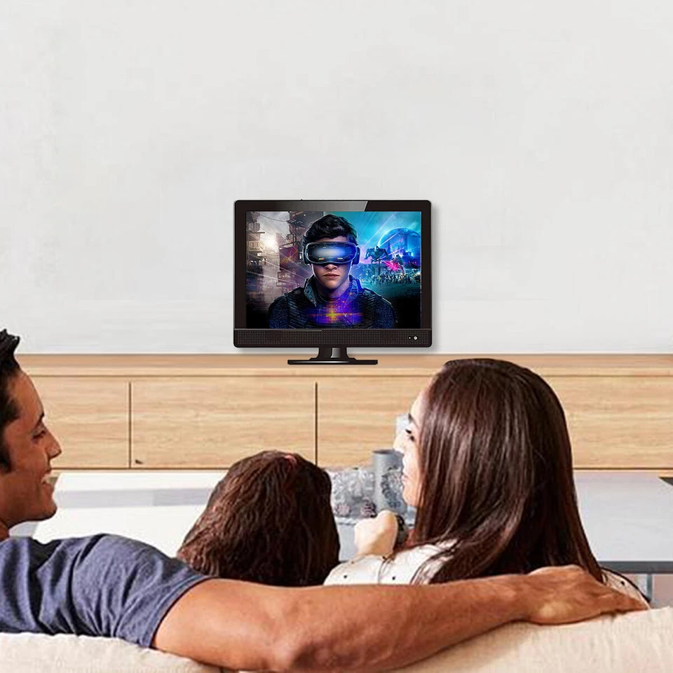 13.3" Portable LED HD TV 12V AC/DC HDTV TV-13D w/ DVD Player SD Card Reader HDMI - Image 2 of 4