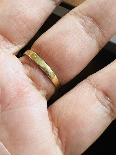K18 Japan Yellow Fine Gold Ring With .27 Carat Diamond fits 2.8grams 7”/7.5” - Picture 24 of 24