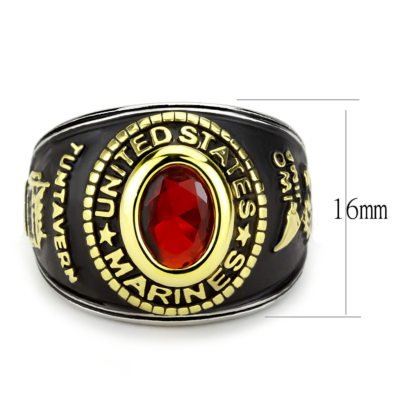 US Marines Stainless Steel Gold Black Red USMC United States USA