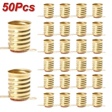 50Pcs For Lionel 1447-432 Brass Screw Base Light Bulb Socket with Solder Lugs