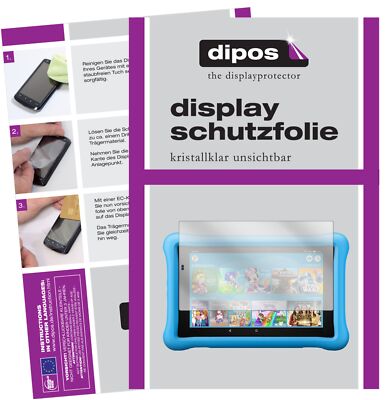 2x Schutzfolie für Amazon Fire HD 8 Kids Edition (2018) klar Displayschutzfolie