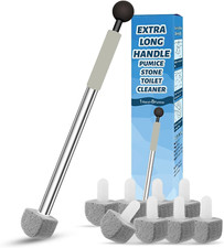 Pumice Stone Toilet Bowl Cleaner,16.7Inch Toilet Pumice Stone with Handle Cle...