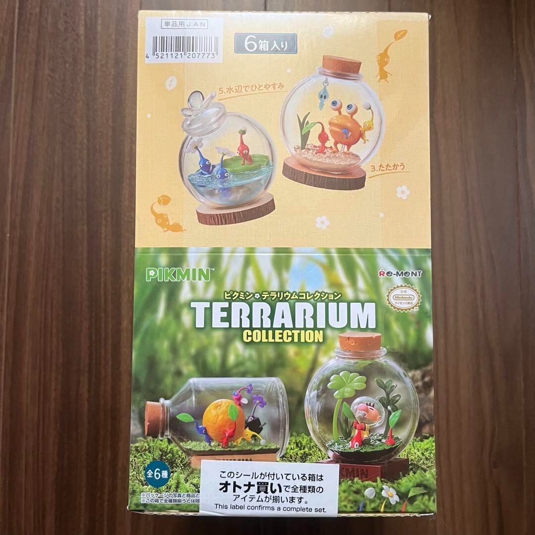 ラリマー 亀 さん 9匹 × ガラスのトレイ セット インテリア 置物 RE-MENT Pikmin Terrarium Collection Box Figure 6 types Complete
