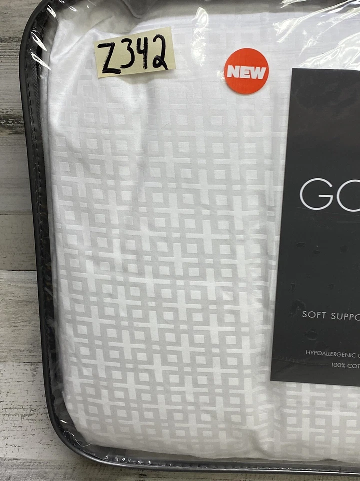 Hotel Collection European Goose Down Queen Bed Pillow Soft Support New - Image 3 of 4