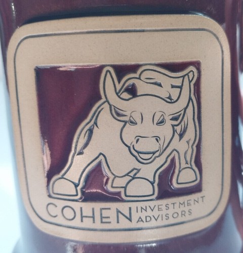 Cohen Investment Advisors Coffee Mug Embossed Bull Sutton Hill Stoneware - Picture 3 of 7