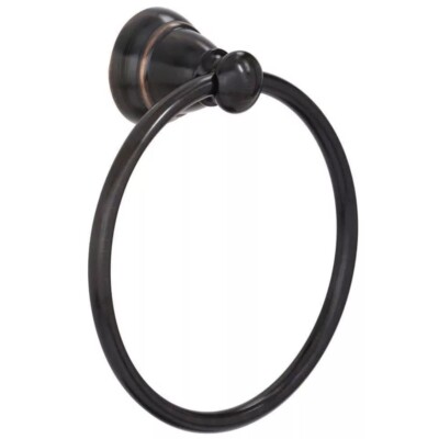 MOEN Banbury Towel Ring in Mediterranean Bronze Finish Y2686BRB -6 Inch Ring New