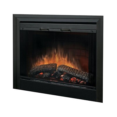 Dimplex Single Pane Tamperproof Glass Door Kit BFGLASS33BLK Fireplace Door