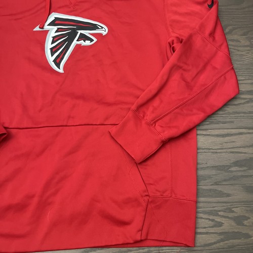 Nike Therma Fit Atlanta falcons hoodie Sweatshirt Crest Logo X-Large XL EUC Red - Picture 5 of 12