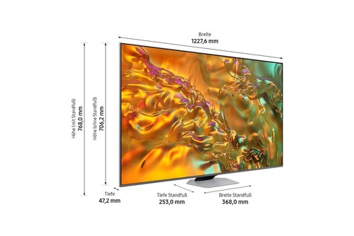 Samsung GQ55Q80DATXZG QLED-TV 139 cm 55 Zoll HD Twin-Triple Tuner WLAN - Bild 3 von 5