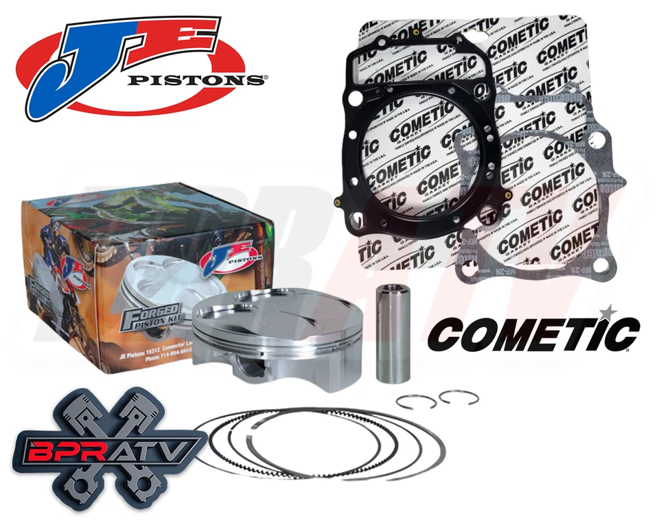 93-17 Honda XR650L XR 650L 102mm BIG BORE 11.25:1 JE Piston Cometic Gaskets Kit - Image 3 of 4