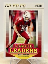 2024 Score Matt Prater GOLD LEAGUE LEADERS #LL-MPR Arizona Cardinals