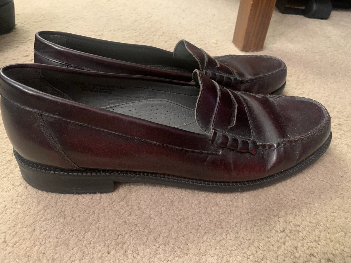 Florsheim Woven Leather Slip On Loafers Oxford Dress Shoes 