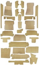Teppichsatz Teppich für Mercedes SL107 R107/W107 Gummi Absatzschoner Beige. Teppichsatz Teppich für Mercedes SL107 R107/W107 Gummi Absatzschoner Beige.