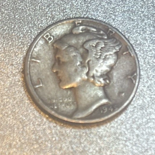 1945 D Mercury Dime Album Filler **FREE SHIPPING