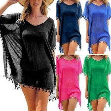 Women Beach Cover Up Swimsuit Beachwear Dress Summer Bikini Swimwear Kaftan.
