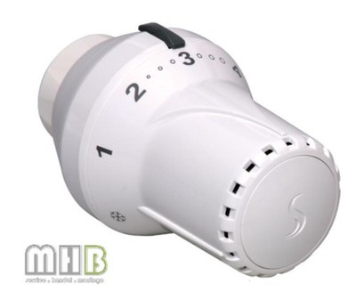 Cosmo Thermostatkopf m. Nullstellung weiß M30x1,5 Gewindeanschluss CTN