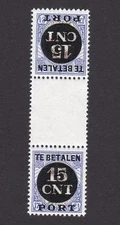 NETHERLANDS 1924 Parcel Post 15c tete-beche B/3 MNH Reproduction Stamp sv