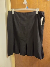 AB Studio Womens Size 16 Black Skirt New Nwt Side Zipper
