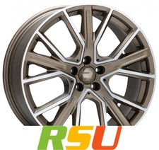2DRV WH34 bronze matt hochglanzpoliert 8x18" ET50 LK5 112 ML 66.6 Alufelgen 1...