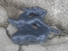 Mold-A-Rama ~ Dark Gray Reindeer ~ Free Shipping ~ Holiday Edition (Ornament)