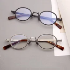 Retro Oval Metal Small Eyeglasses Frames Reading Glasses Personality Men Women