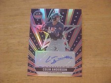 Colin Anderson 2026 Panini USA Stars & Stripes Chrome AUTO Rookie PRIZM 15U