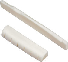 6 String Acoustic Guitar Bone Bridge Saddle and Nut Made of Real Bone for Acoust